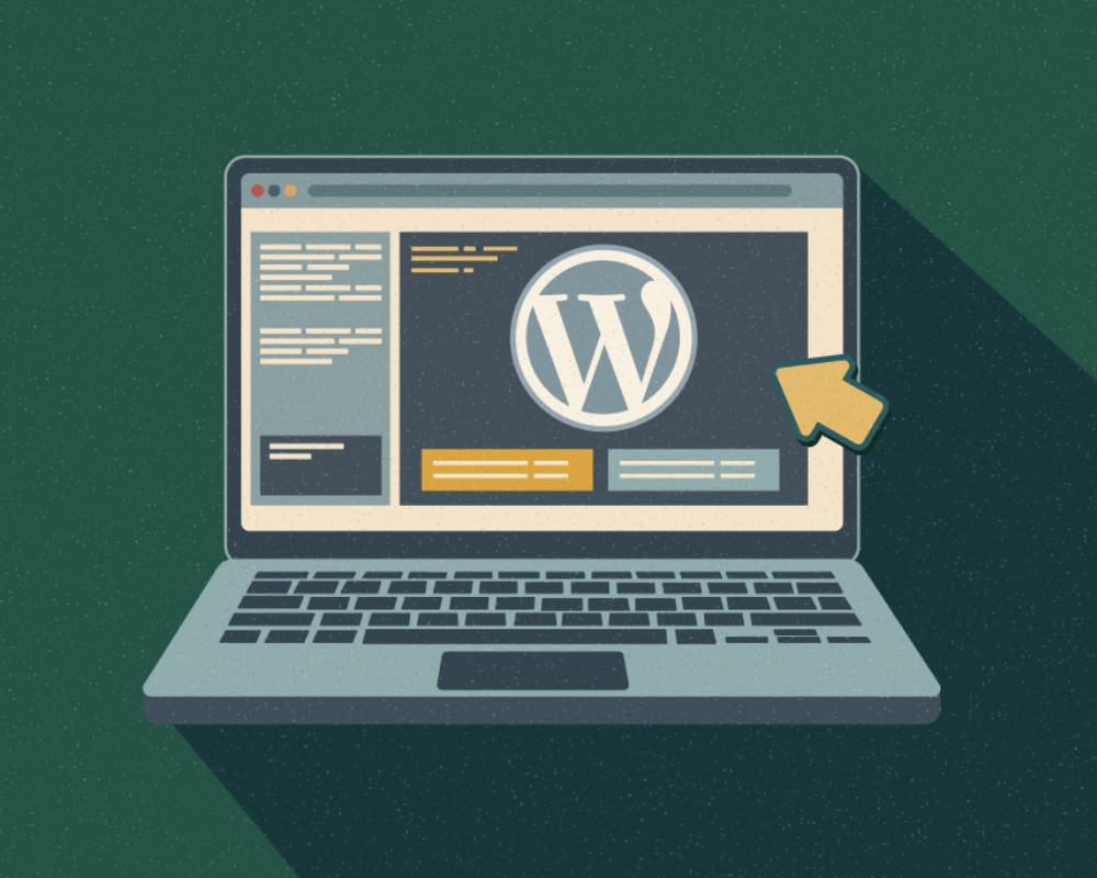 Illustration representing WordPress support